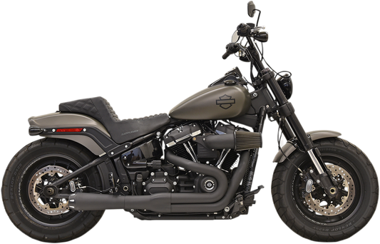 BASSANI XHAUST 2:1 Exhaust - Black 1S92RB