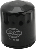 S&S CYCLE Oil Filter - Black 31-4103A