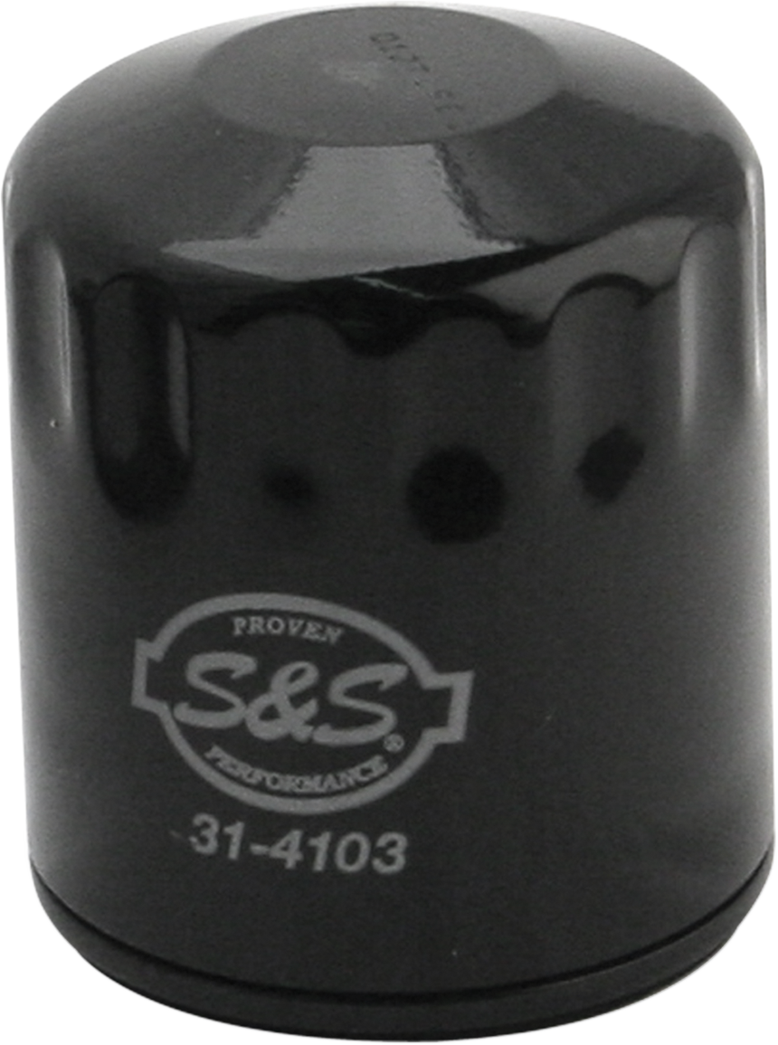 S&S CYCLE Oil Filter - Black 31-4103A