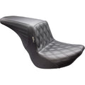 LE PERA Kickflip Up Front Seat - Double Diamond - Black - FL/FX '18-'25 LYU-590DD
