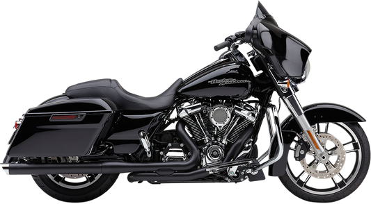 COBRA 3" Mufflers - Black - '17-'20 Bagger 6021RB