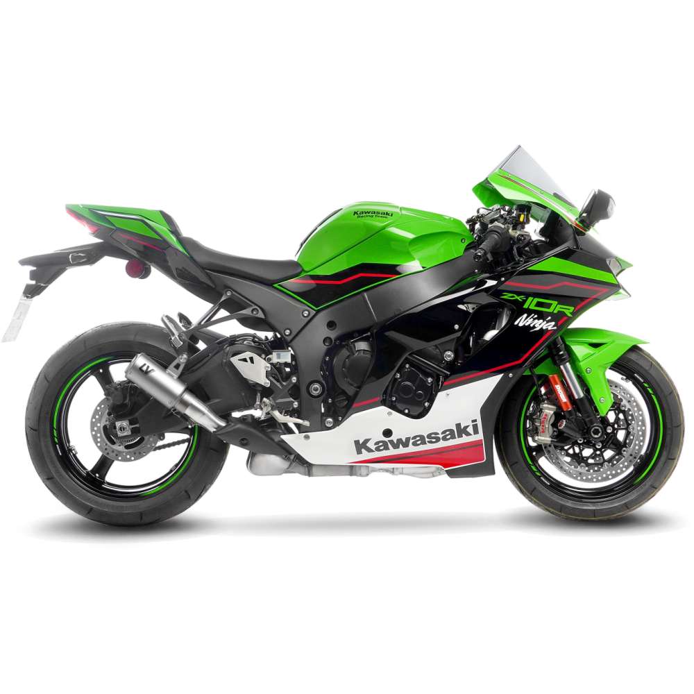 LEOVINCE LV Corsa Slip-On Muffler - Titanium Ninja ZX-10R/RR 2016-2025 15406TU 1811-4493