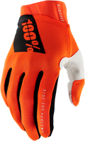 100% Ridefit Gloves - Fluorescent Orange - Small 10010-00005