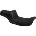 SLYFOX High Noon Seat - Double Diamond - Black Logo - Black Stitch - FLH/FLT '97-'07 4702C-SlyFox