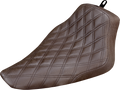 SADDLEMEN Renegade Solo Seat - Lattice Stitched - Brown - FLS 812-26-002BLS