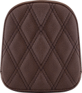 SADDLEMEN Sissy Bar Pad - Lattice Stitched - Brown FL '99-'22 40745