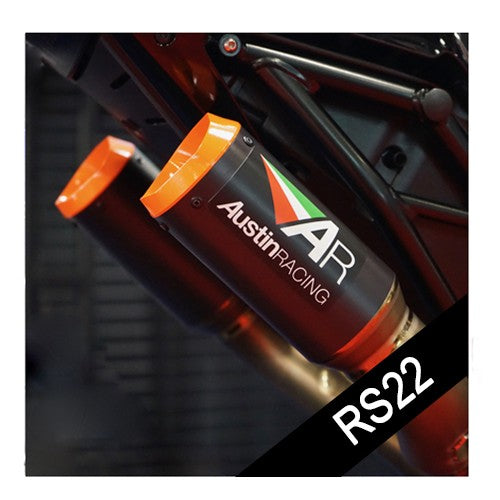 Austin  R22 /RS222-V/ SM MINI 2026 KTM 990 RCR TITANIUM FULL RACE EXHAUST SYSTEMS AR103