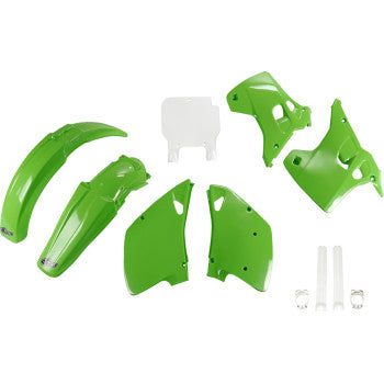 UFO Body Kit - OEM Green/White - KX 125/250 '93 KAKIT194F@999