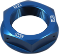 WORKS CONNECTION Steering Stem Nut - Blue - Kawasaki 24-320