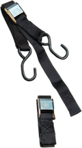 Parts Unlimited Heavy-Duty Cam Buckle Tie-Downs - 1-1/2" X 6' - Black Td0030