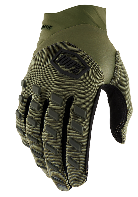 100% Airmatic Gloves - Green - Small 10000-00035