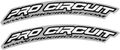 PRO CIRCUIT Front Fender Decal - .Com - White DC0010