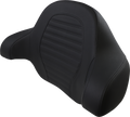 SADDLEMEN Tour-Pak Backrest Pad - Slim - Roll & Pleat - Black - FL '14-'23 814-07-TPACK-RP