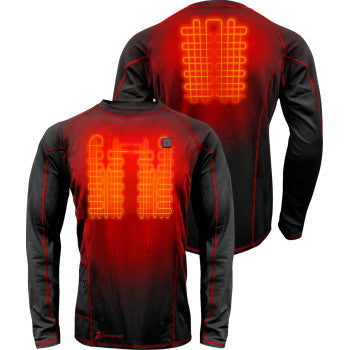GERBING HEATED CLOTHING 7V Heated Base Layer Shirt - 2XL GERBLS7VMBLKXXL