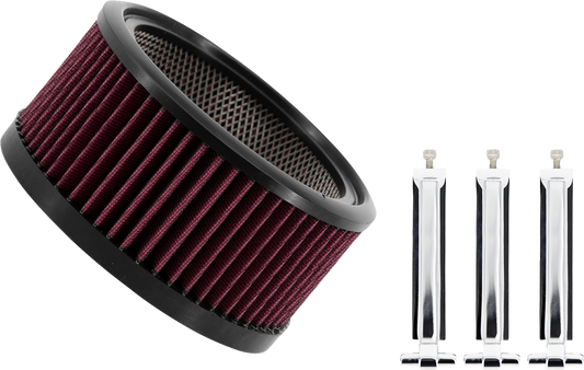 TRASK Air Filter - Big Power Assault - Chrome TM-1020-BPCH