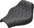 SADDLEMEN Renegade Solo Seat - Lattice Stitched - Black 818-30-002LS