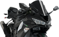 PUIG HI-TECH PARTS Race Windscreen - Black - ZX-6R 3177N