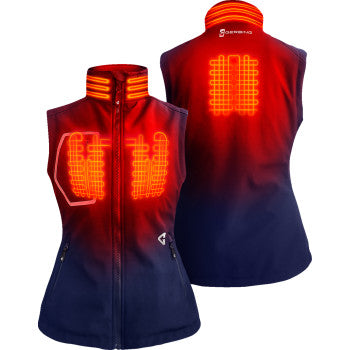GERBING HEATED CLOTHING Women's 7V Torrid Softshell Heated Vest 2.0 - Navy - Medium GERTVST7VWNM