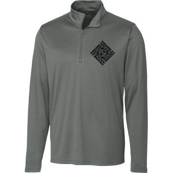MOOSE OFFROAD Spin Sync Quarter Zip Pullover - Gray - XL 3050-6972