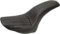 SADDLEMEN Knuckle 2-Up Seat - Ribbed - Black 806-23-047K
