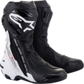 ALPINESTARS Supertech V Boots - Black/White - US 6.5 / EU 40 2220121-12-40