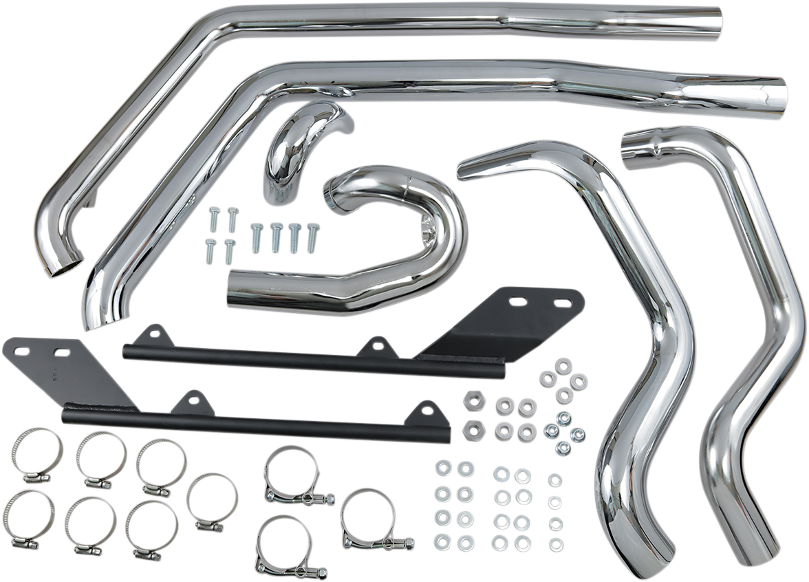 BASSANI XHAUST Tru Dual Exhaust - 07-17 Softail SFT-212