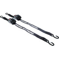 MOOSE RACING Retractable Ratcheting Straps - 2" x 10' - Black  3920-0537