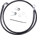 DRAG SPECIALTIES Brake Line - Front - Black - +4" - '04-'10 XL 660313-4BLK