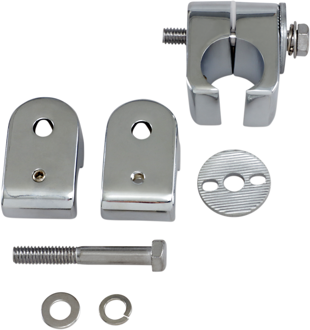 DRAG SPECIALTIES Universal Engine Guard Clamps - Chrome - 1" 720218-SC2
