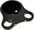 DRAG SPECIALTIES 1.25" T-Bar Single Gauge Mount - Gloss Black - For '00-'20 OEM Style Gauges 2201-0200