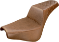 SADDLEMEN Step-Up Seat - Rear Lattice Stitch - Brown 818-30-173BR