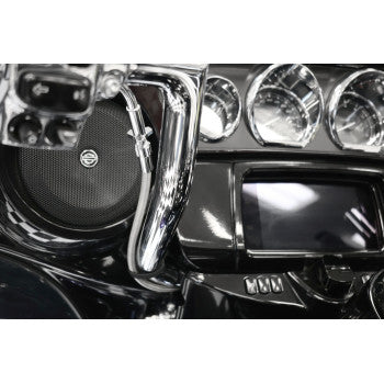 FAT BAGGERS INC. EZ Install Kit - 16" Handlebars - Upper Clutch - Braided Stainless Steel/Chrome 119016-C