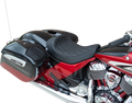 DRAG SPECIALTIES Solo Seat - Double Diamond - Black Stitching - '14-22 Indian 0810-2267