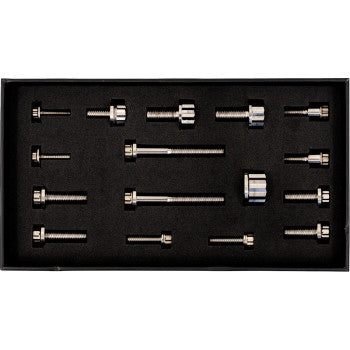 TRASK Bitchin' Bolts Hardware Kit - Titanium - M8 - Peg Mount TM-1050-F