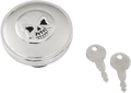 DRAG SPECIALTIES Gas Cap - Vented Skull Locking - Chrome 03-0320AS-A
