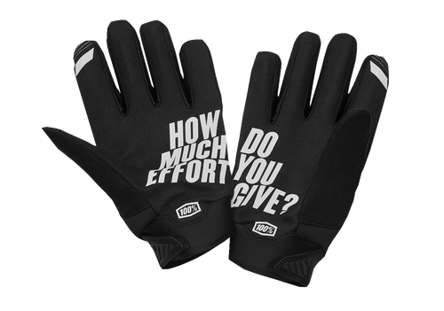 100% Brisker Gloves - Black/Gray - Small 10003-00000