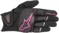 ALPINESTARS Women Stella Atom Gloves - Black/Fuchsia - Medium 3594018-1039-M
