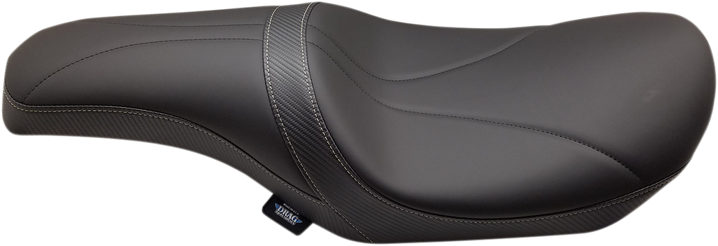 DRAG SPECIALTIES Predator Seat - Mild Stitched - Yaffe Gas Tank - FL '08-'22 0801-1073