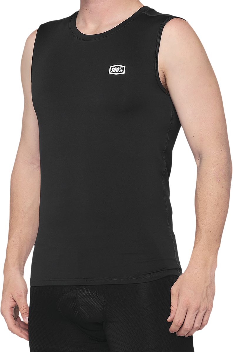 100% Basecamp Sleeveless Shirt - Black - XL 40046-00003