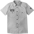 American Biker Biker Sam Contrast Stitch Shop Shirt - Gray/Black - Large ABBSAM17ST8SBLR