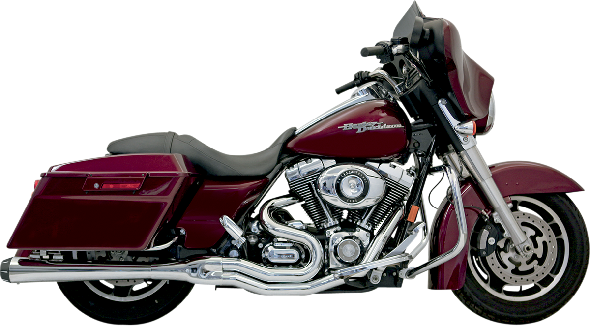 BASSANI XHAUST B4 2:1 Exhaust - Chrome - Megaphone FLH-747