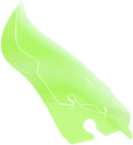 KLOCK WERKS Kolor Flare™ Windshield - 6.5" - Green Ice - FLH KWW-01-0646