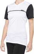 100% Women's Ridecamp Jersey - Short-Sleeve - White/Black - Large 40035-00008