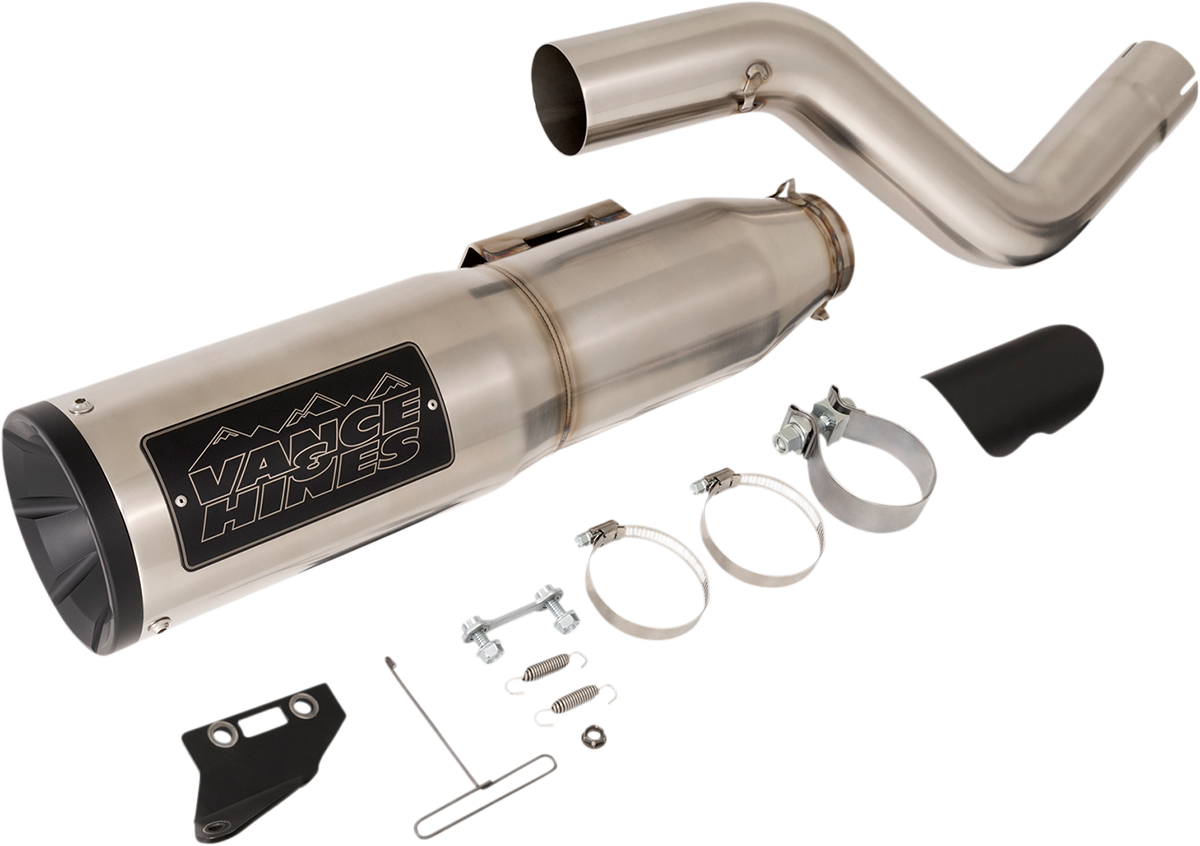 VANCE & HINES Adventure Hi-Output 450 Slip-On Muffler - Stainless Steel 16533