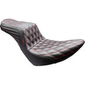LE PERA Tailwhip Seat - Black - Double Diamond - Red Stitch - FX/FL '18-'25 LYR-580DD-R01