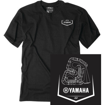 FACTORY EFFEX Yamaha Track T-Shirt - Black - 2XL 28-87208