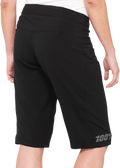 100% Women's Ridecamp Shorts - Black - Small 40037-00000