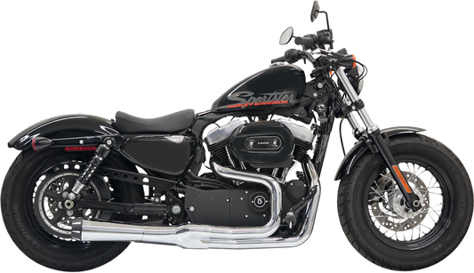 BASSANI XHAUST Mega Power Exhaust - Chrome 1X22R