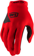 100% Youth Ridecamp Gloves - Red - Large 10012-00006