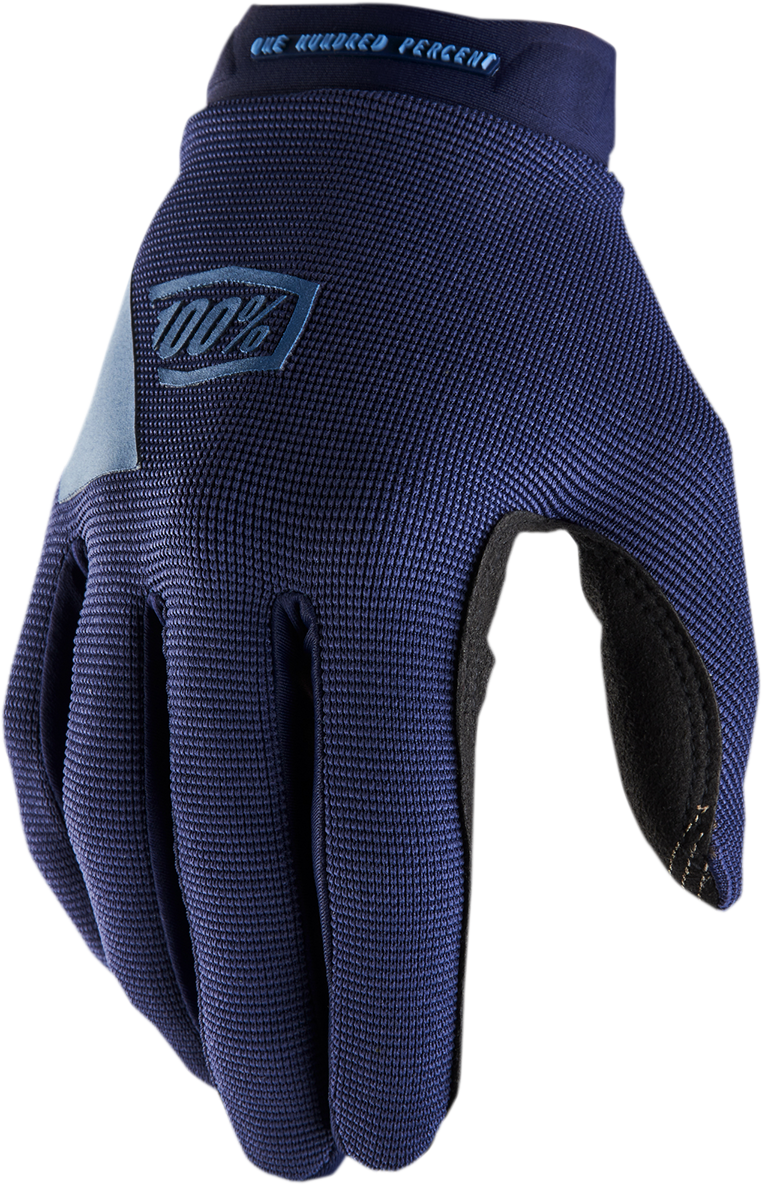 100% Women's Ridecamp Gloves - Navy/Slate - Small 10013-00016